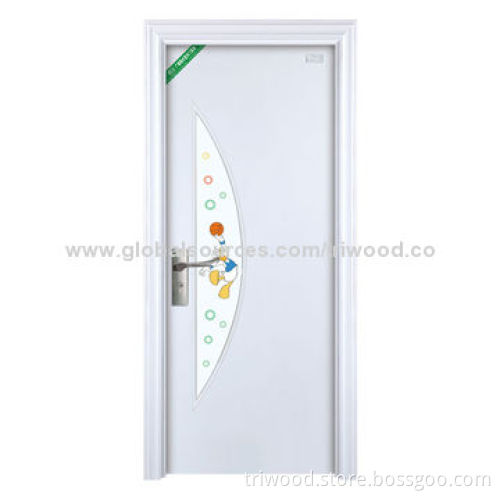 Steel Wooden Door with Timber Core and Natural Wood-like Painted Steel